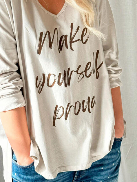 Overzize triko béžové