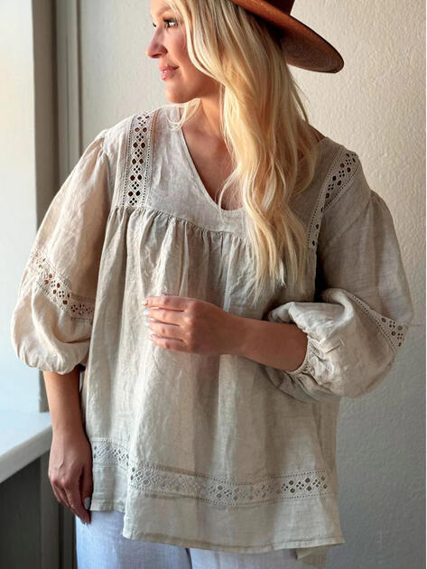 Lněná halenka Ischia