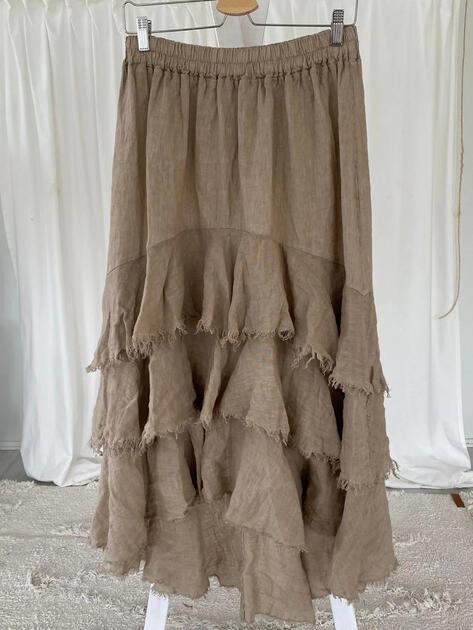 Lněná sukně Elixir