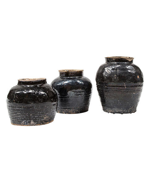 Vintage tmavá váza