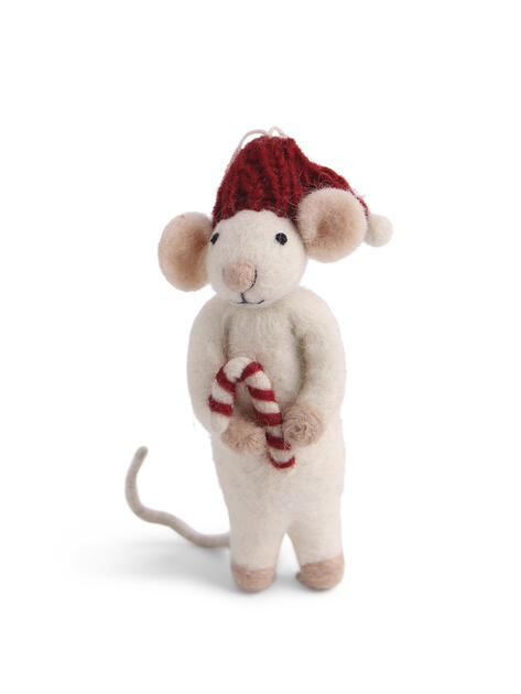 Bílá myška s cukrátkem