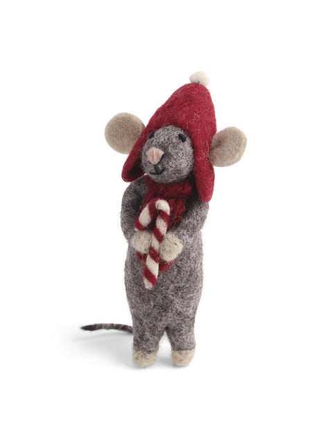 Šedá myška s cukrátkem