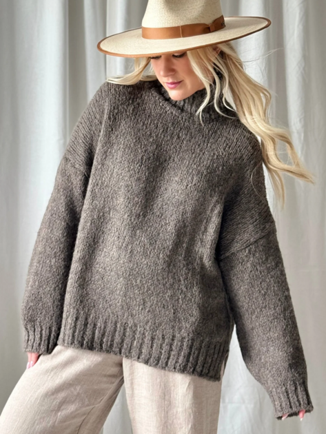 Svetr Maryanne taupe