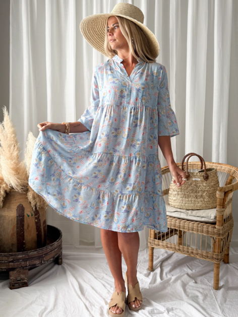 Šaty Kiara světle modré