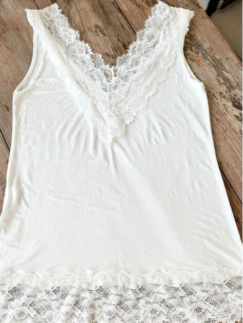 Top Lace off white