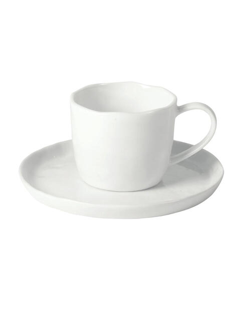 Porcelánový hrníček s podšálkem