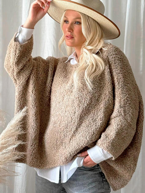 Svetr Indie karamelový