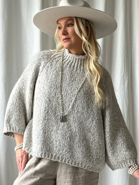 Svetr Moya světle šedý