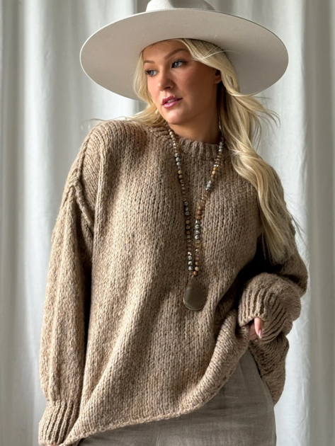 Svetr Marilee karamelový