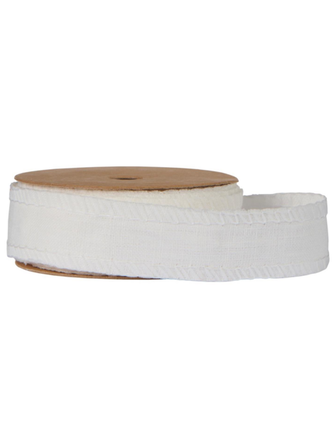 Lněná stuha off white 5 m