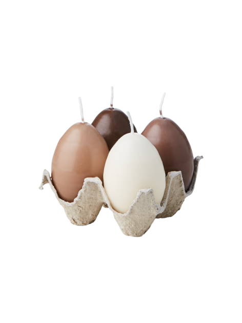 Svíčky ve tvaru vejce 4 ks