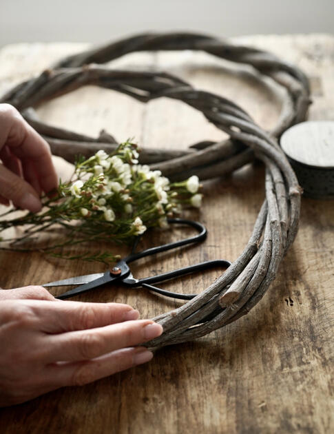 Dekorativní kruh z vinné révy 