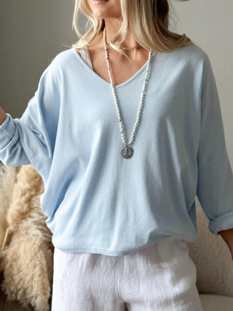 Triko Miley bledě modré