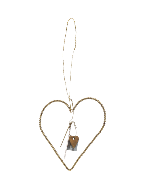 Zlaté srdíčko 10cm