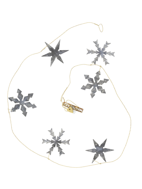 Řetěz sněhové vločky zinkový 110cm