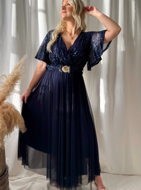 Šaty Glory půlnoční modrá