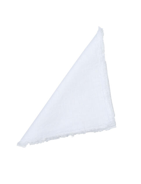 Bílé lněné prostírání Michelle