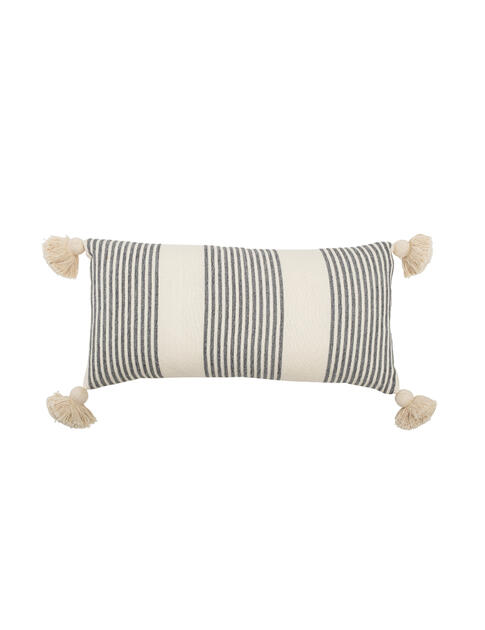 Polštář s šedými pruhy