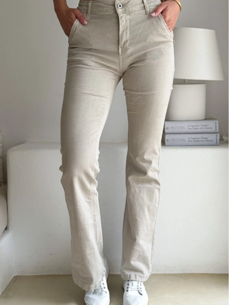 Béžové Bootcut jeans