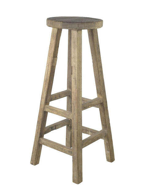 Vintage jilmová barová židle