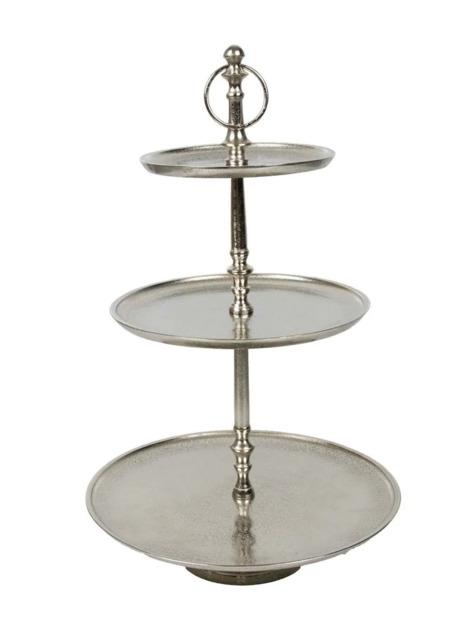 Servírovací stojan stříbrný 