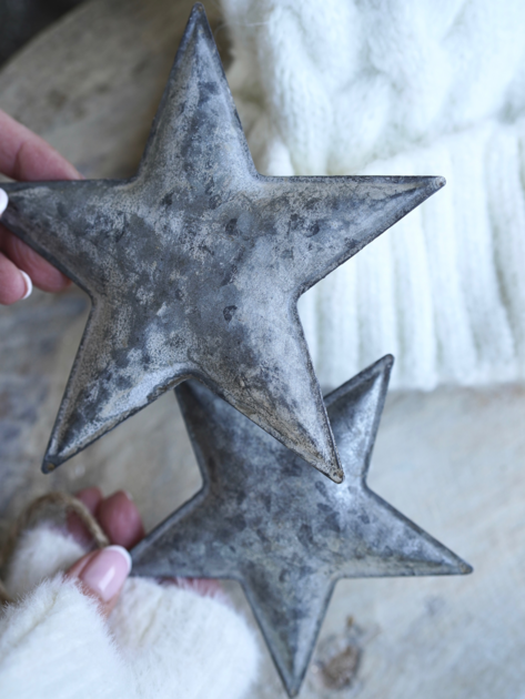 Vánoční ozdoba stříbrná hvězda 15,5cm