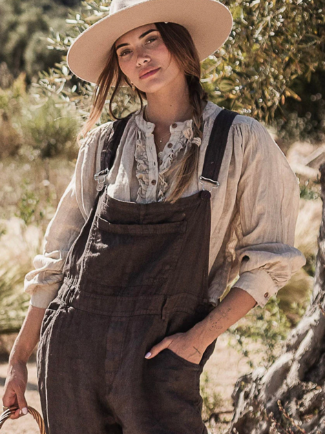 Lněná košile Rosalie béžová