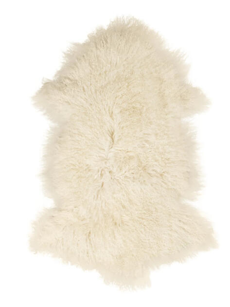 Kožešina z tibetské ovce Off white