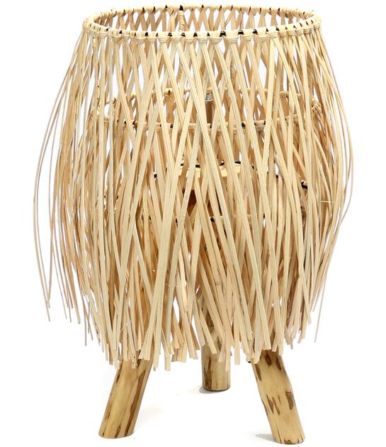 Ratanová shaggy lampa