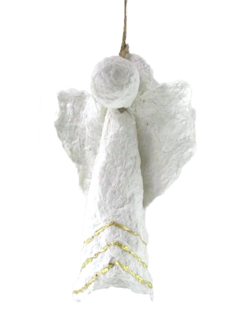 Andílek z Cotton mache