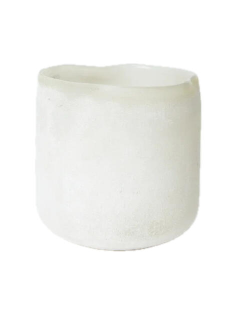 Bílý svícen 10 cm