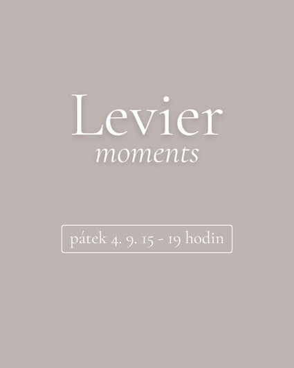Přichází Levier moments. 🤍

Nový koncept setkávání v našem&nbsp;&hellip;
